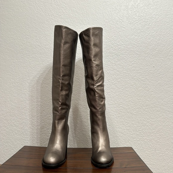 Free People Grayson Bronze Metallic Boots Size 40 - Picture 4 of 8